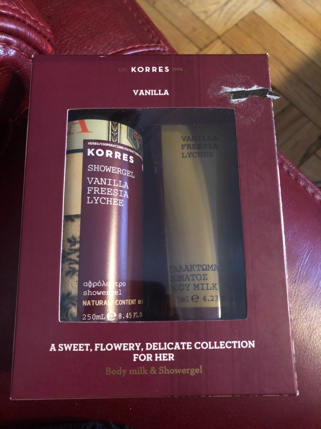 Body lotion and shower gel