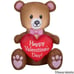 3 FT Valentines Day Love Heart Teddy Bear Inflatable Decor Blow Up Romantic