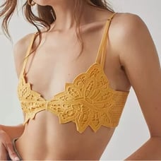 INTIMATELY FREE PEOPLE BALI SOLEIL BRALETTE CROPPED TOP Color Kernel Size L