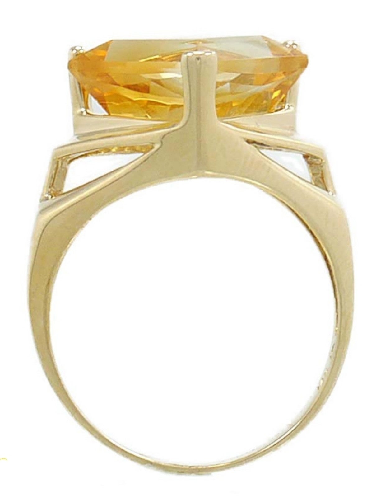 14 kt fancy citrine ring