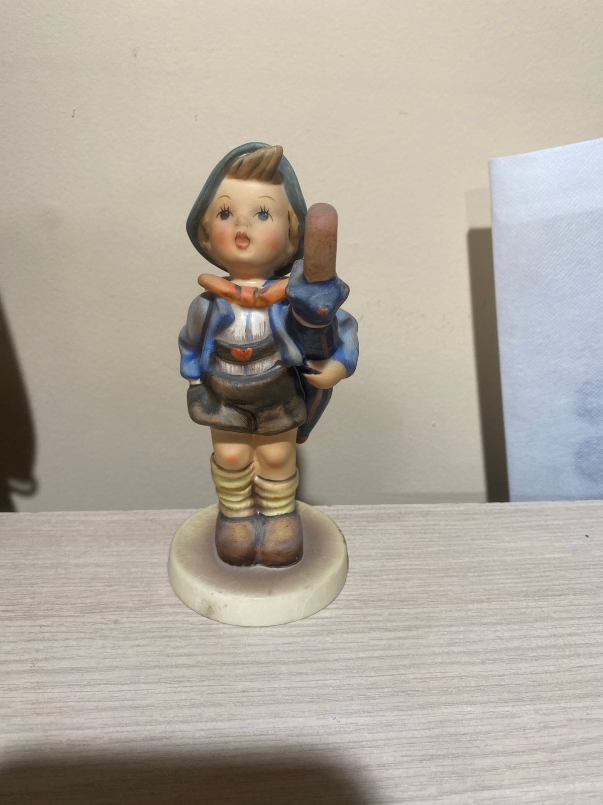 W. Goebel Hummel Figurine Home From The Market #198 1948 Mint 4 7/8 High Signed