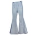 Blank Paige denim collection, striped, extra wide leg, flare, denim jeans, Sz S