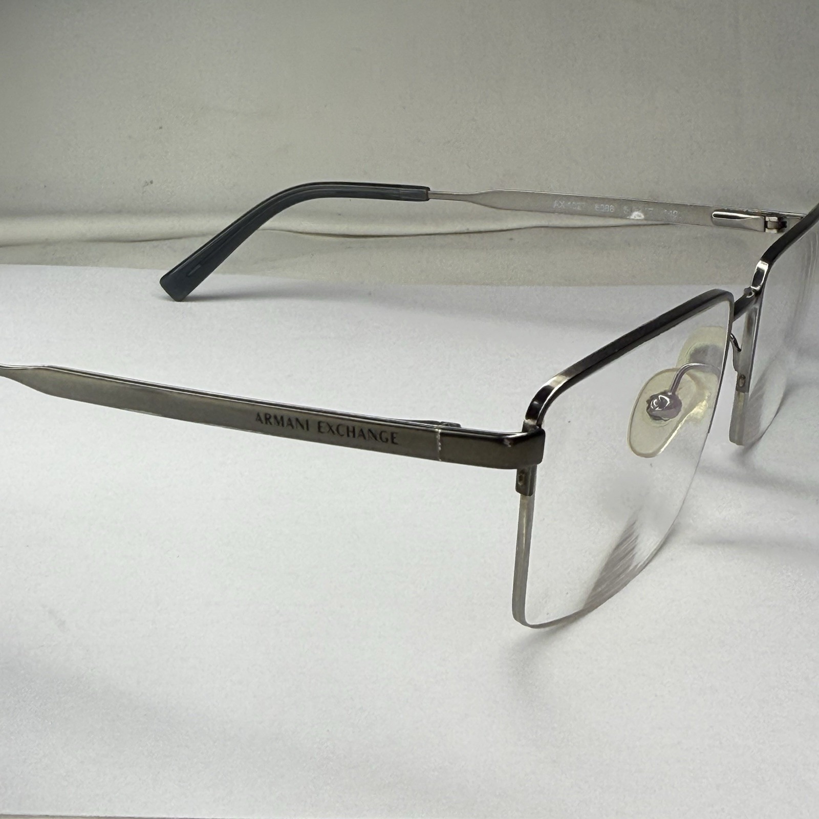 Armani Exchange Eyeglasses Frames Only AX1027 6088 54-17-140 Silver Blue