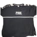 Victoria's Secret PINK Black Logo Sweatshirt with Sleeve Graphics Casual Rare L