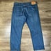 Levi’s 501 Men’s Size 42x32 Original Fit Jeans Blue Dark Wash Denim Button Fly