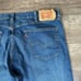 Levi’s 501 Men’s Size 42x32 Original Fit Jeans Blue Dark Wash Denim Button Fly