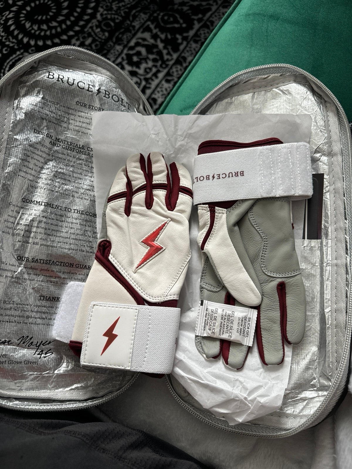 bruce bolt batting gloves youth