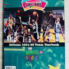 San Antonio Spurs Official 1994-95 Team Yearbook ( Signed By Bob Hill)