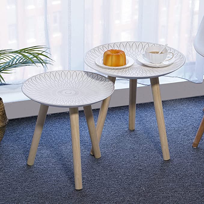 Nesting Tables Set of 2, Round Nesting