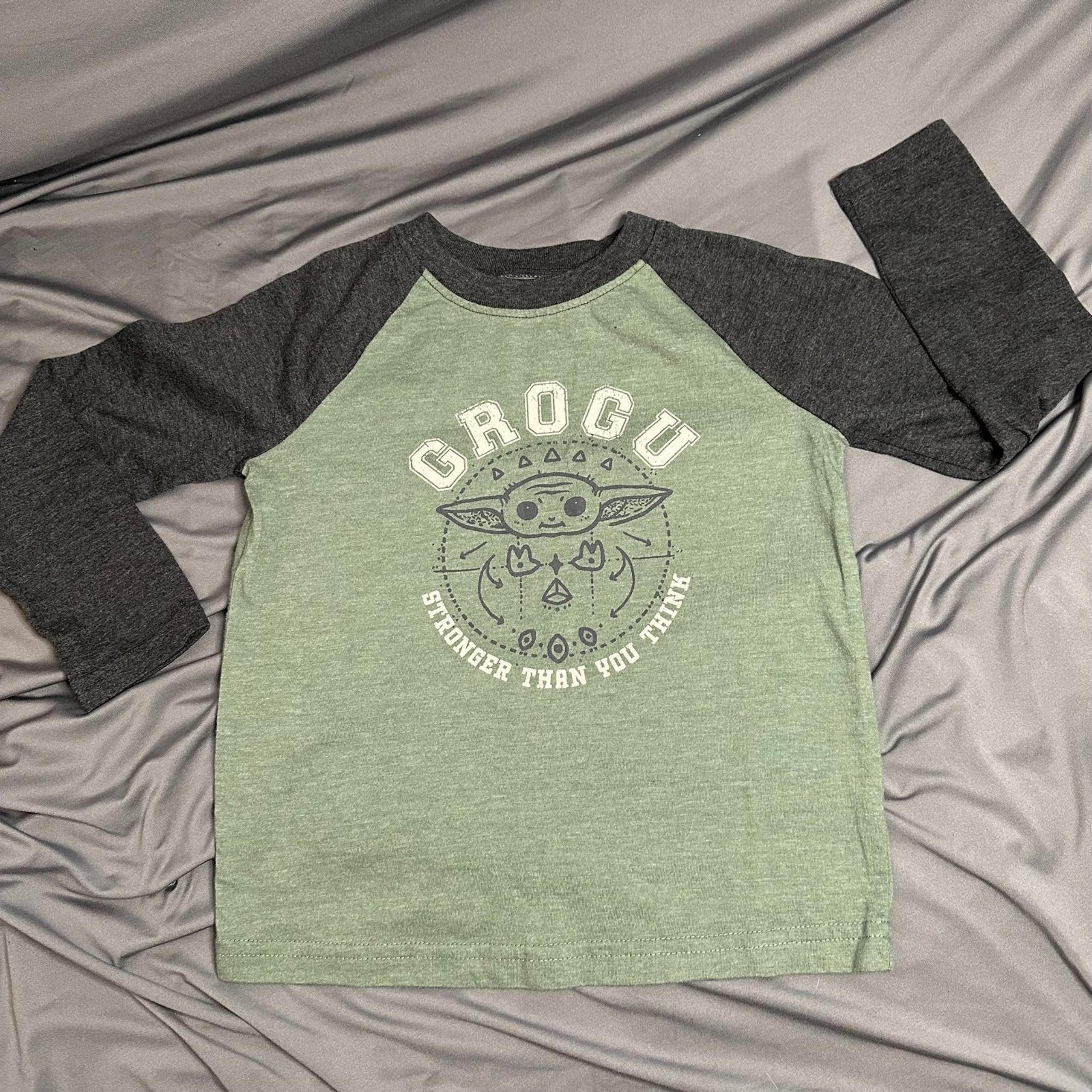 Toddler Tee - Long Sleeve Raglan Baby Yoda Grogu