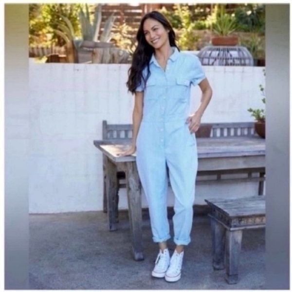 Outerknown NWT Jumpsuit button down Size XS organic cotton