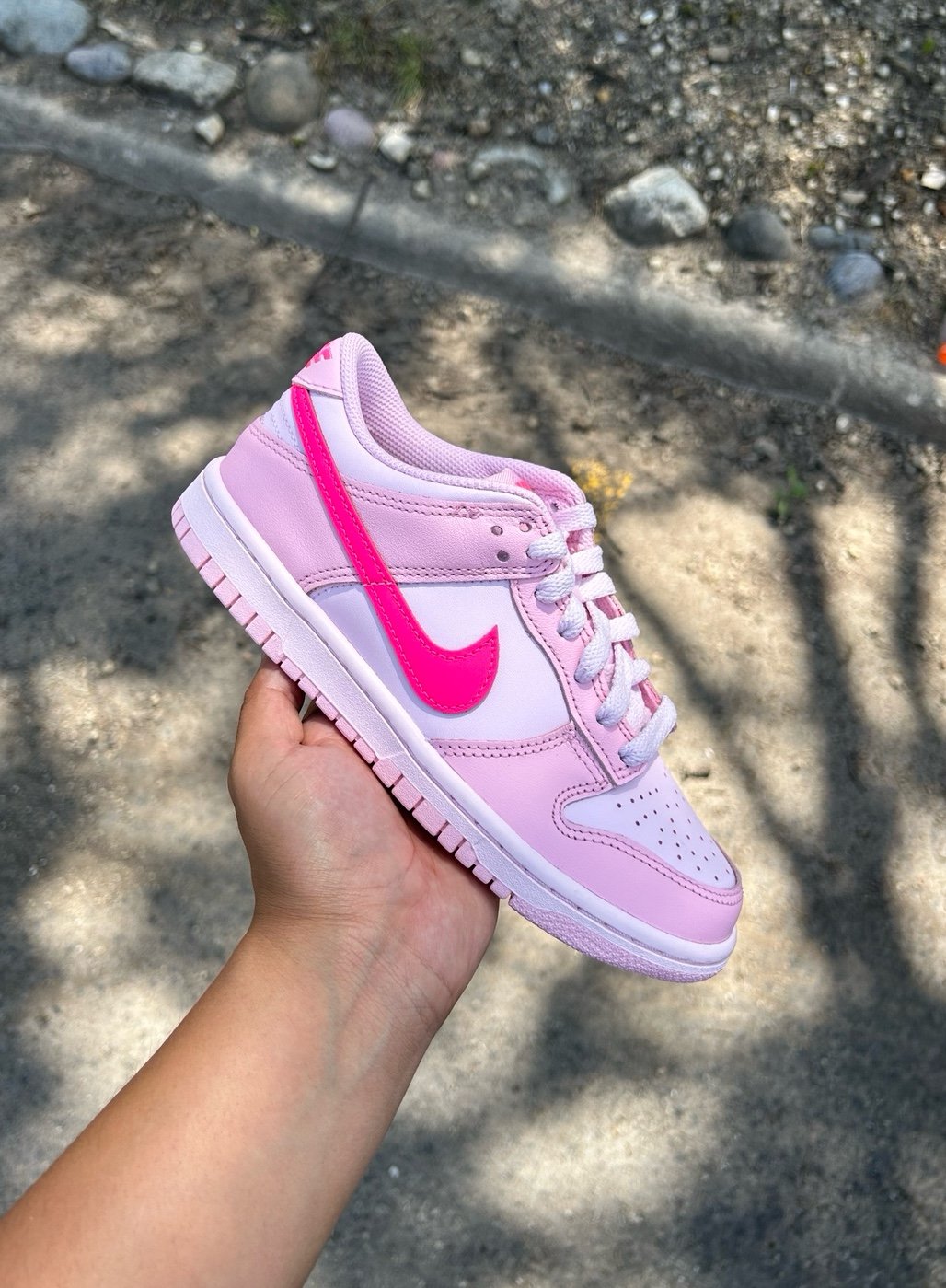 Nike Dunk Low Triple Pink, Size Youth 3
