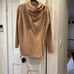 J McLaughlin tan cashmere wrap sweater