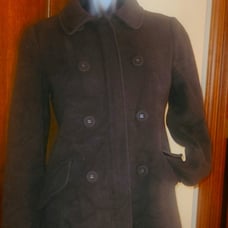 Ann Taylor the Loft chocolate brown winter coat