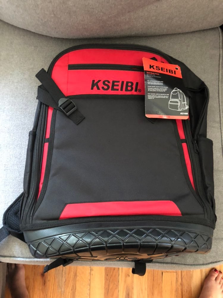 KSEIBI Laptop Backpack Tool Bag Heavy Duty Tools Job-Site Organizer