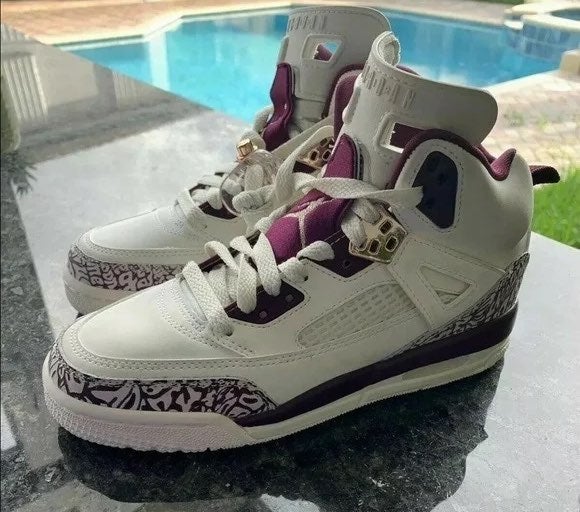 Jordan Spizike Sail Bordeaux Bronze Shoes Size 3.5Y