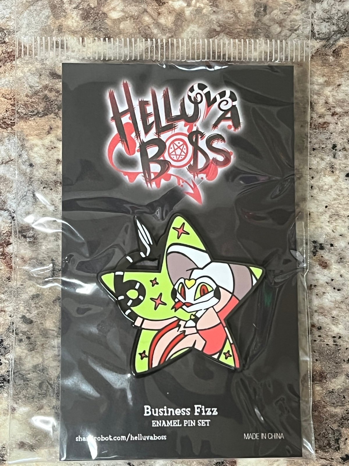 Vivziepop Helluva Boss Business Fizz Enamel Pin