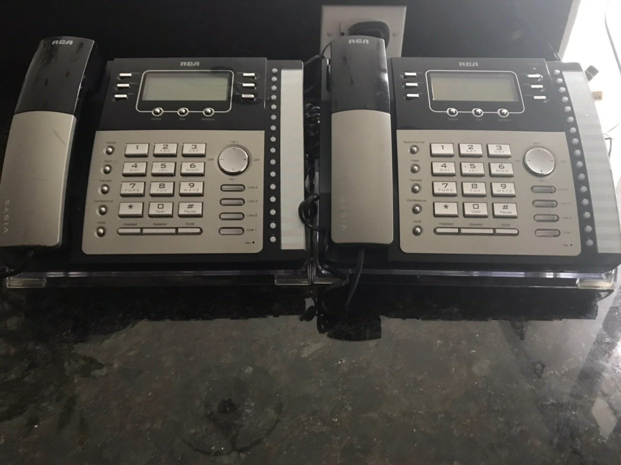 2 RCA 4 Line Business Phones