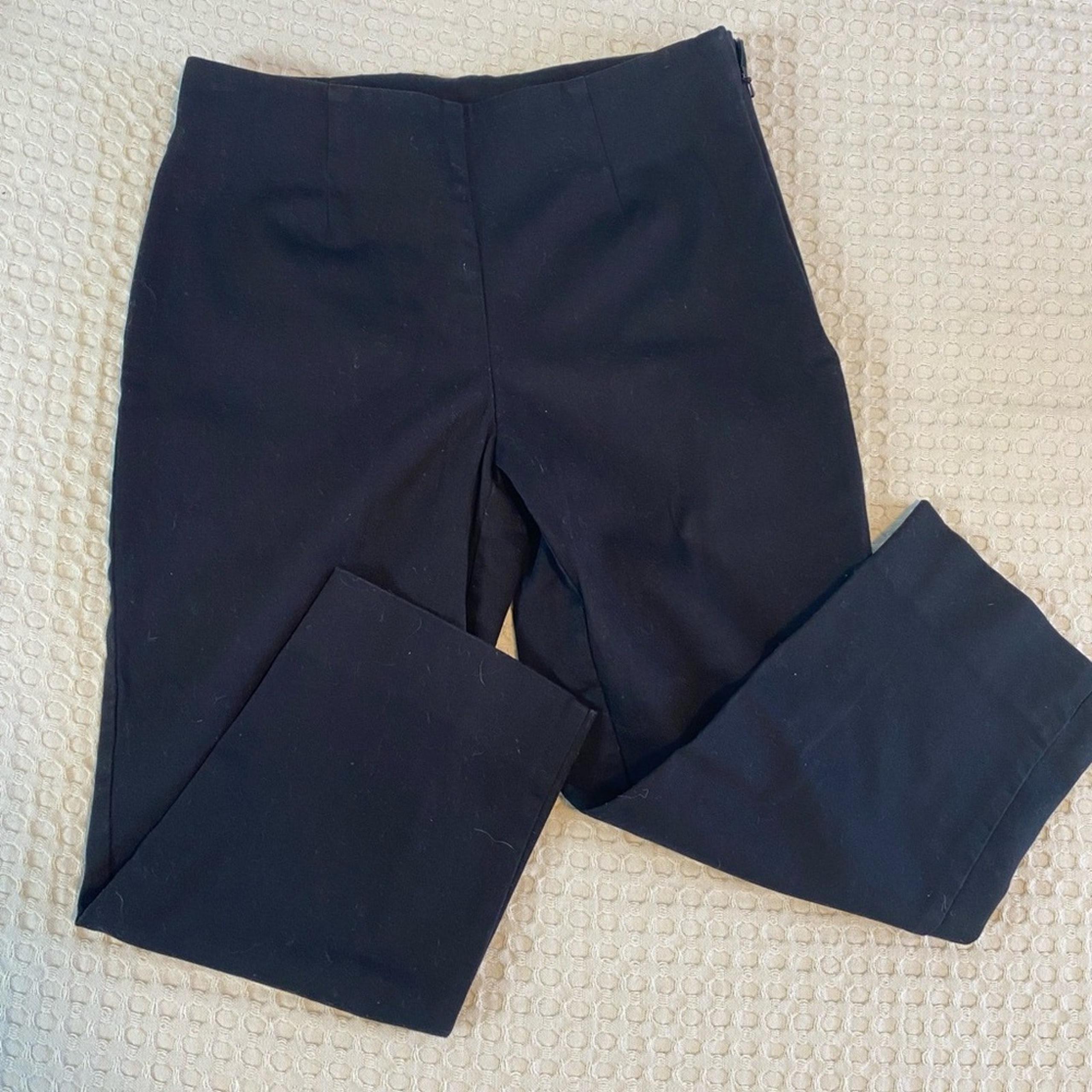 Boston Proper Womens Dress Cropped Pant Black Sz 6