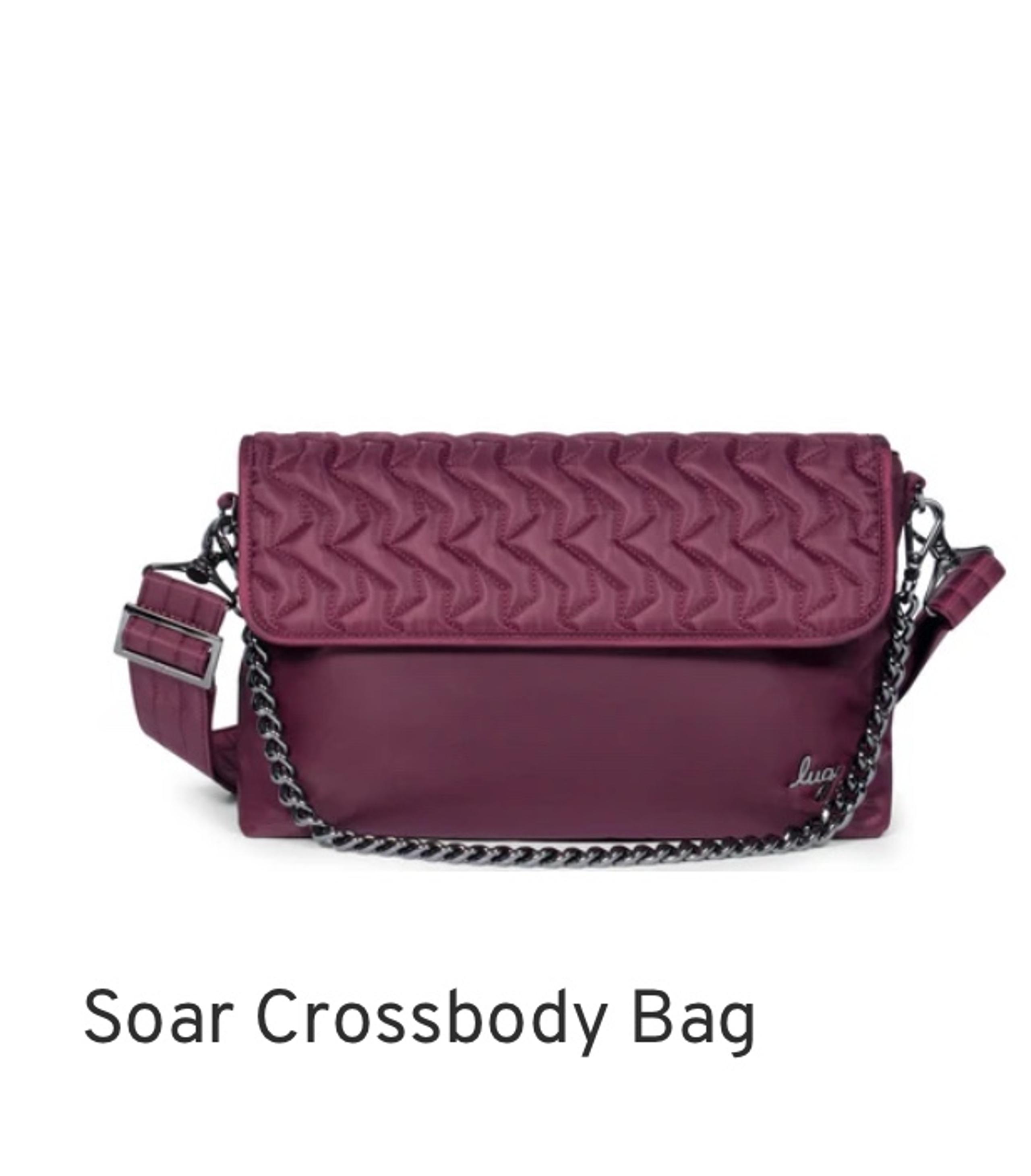 lug Soar Crossbody Bag wine BNWT