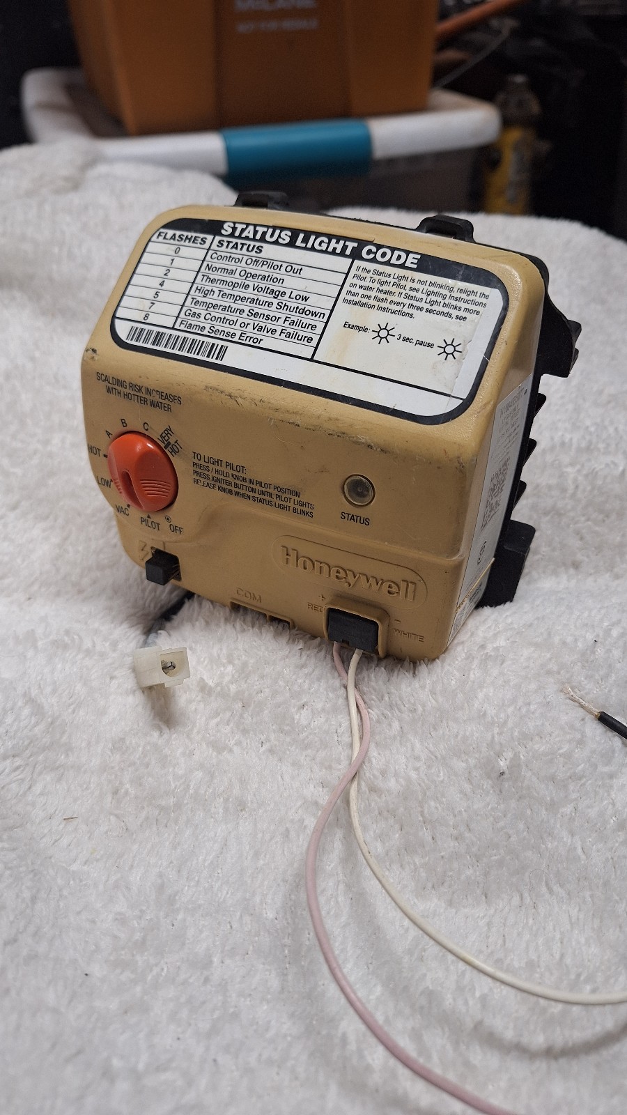Water Heater LP Gas Valve