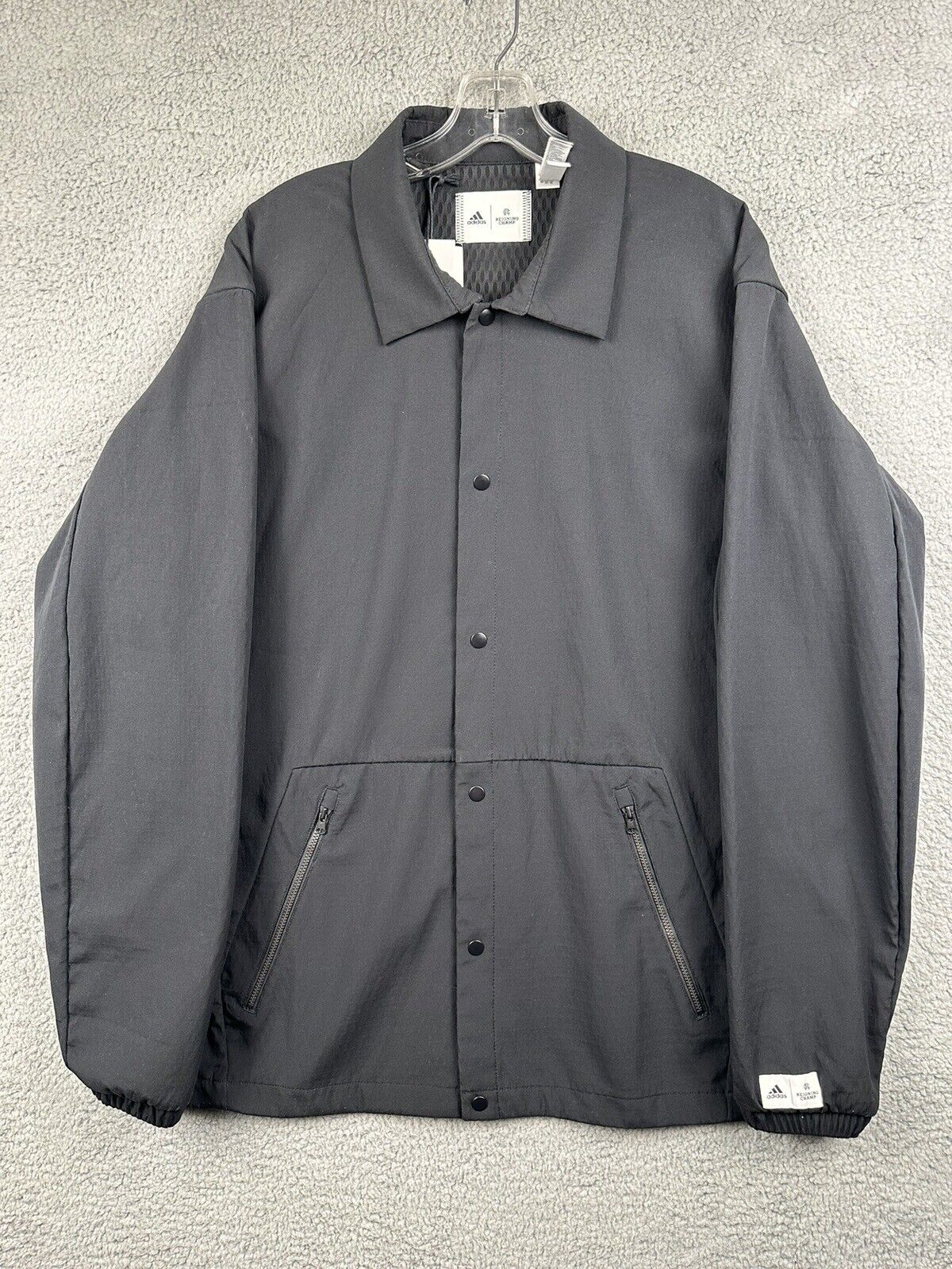 Adidas X Reigning Champ AARC WVN Jacket Mens Large Athletic Snap Front NWT 150