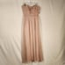 MONIQUE LHUILLIER Blush Rose Sheer Fully Lined Bridesmaids Dress Women 12 FLAWED