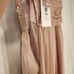 MONIQUE LHUILLIER Blush Rose Sheer Fully Lined Bridesmaids Dress Women 12 FLAWED