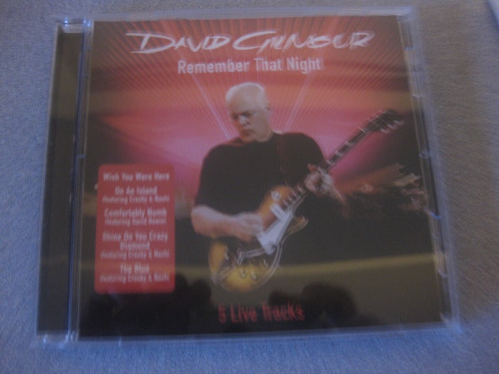 David Gilmour - Remember That Night (2007) CD Promo Columbia (5 live tracks) NEW