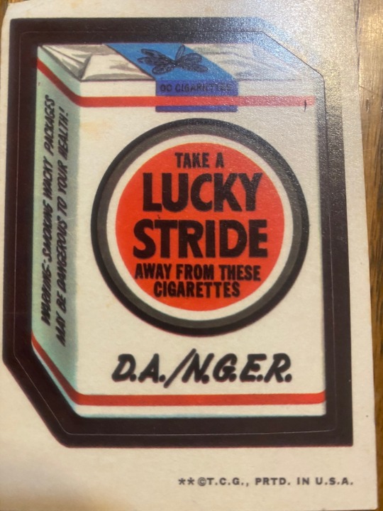 Wacky Packages Sticker - Lucky Stride