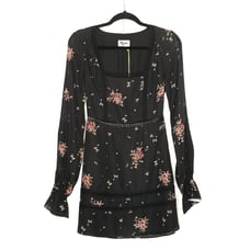 Show Me Your Mumu Helen Long Sleeve Floral Mini Dress Size Small