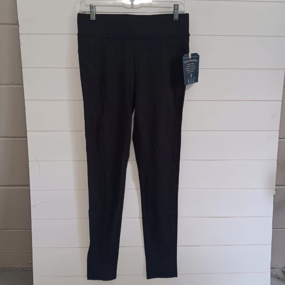 Democracy Glider Pull On Ankle Leggings Womens Size Small Black Mid Rise NWT