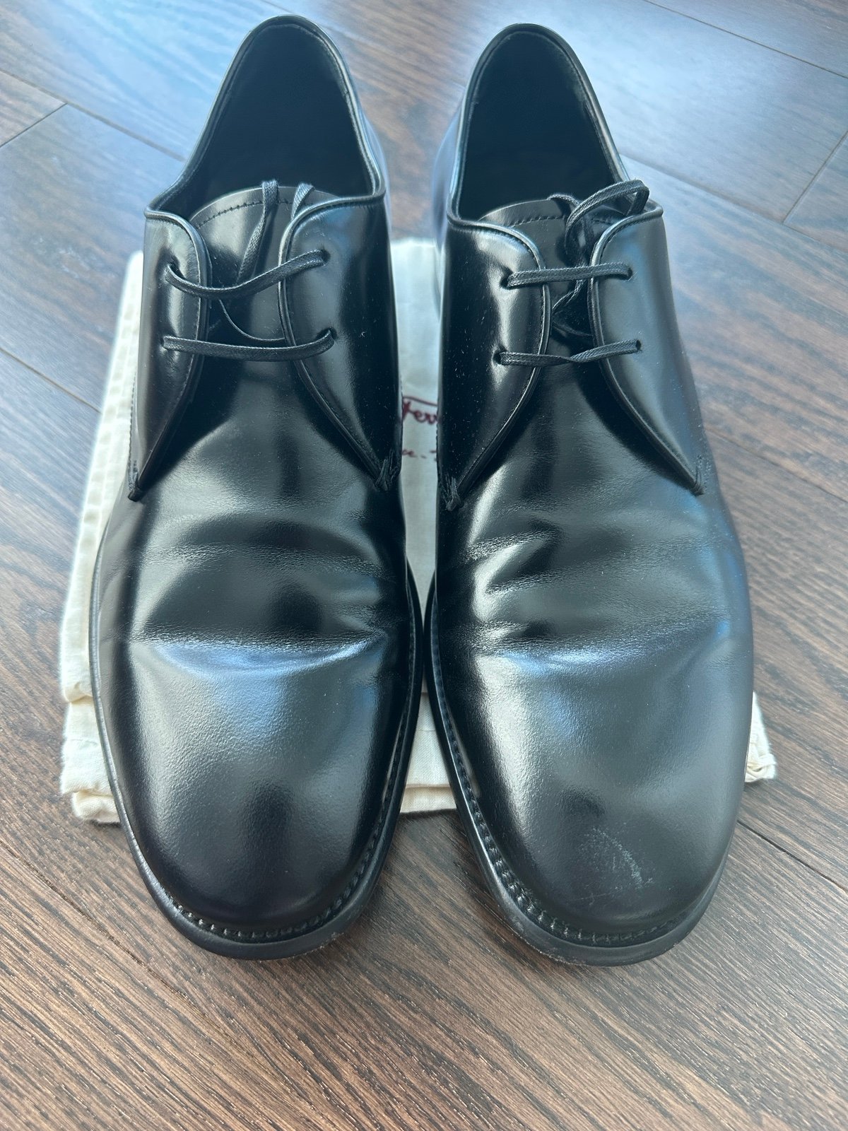 Salvatore Ferragamo Men’s Leather Lace Up Shoes