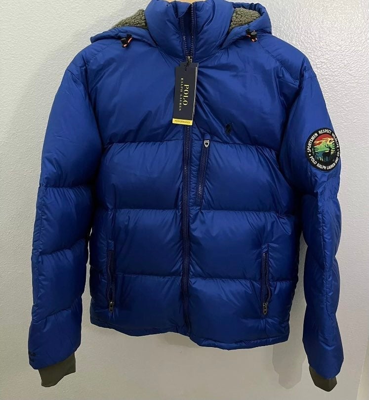 Polo Ralph Lauren Sportsmen Hooded Down Puffer Jacket Sapphire Star Men's