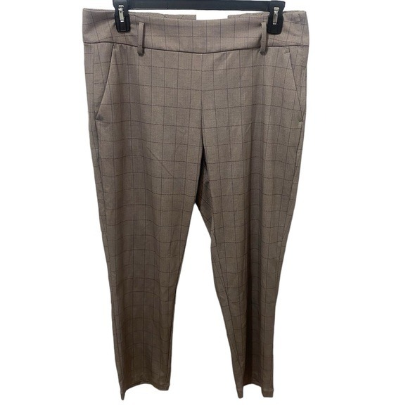 Liverpool Grey Plaid Dress Pants Size 14
