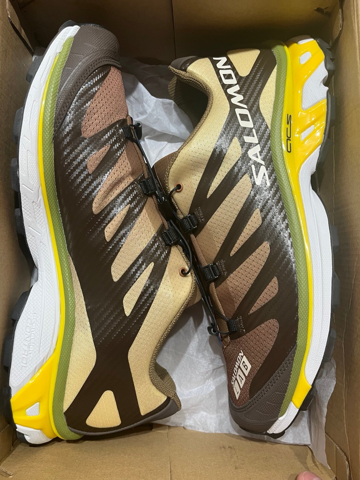 Salomon XT 4 Advanced Toffee / Empire Yellow SZ 13