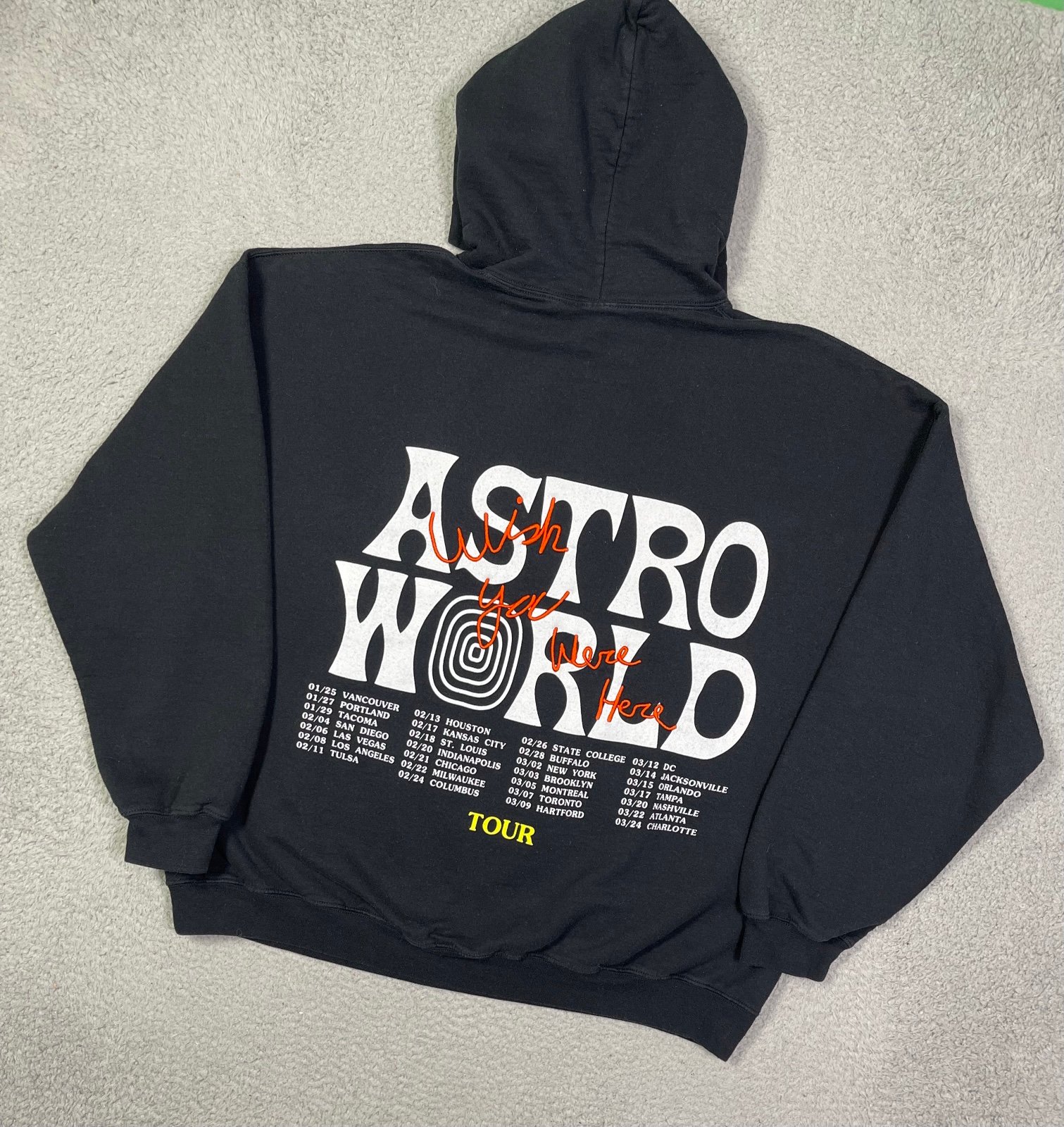 Travis Scott Astroworld tour sweatshirt