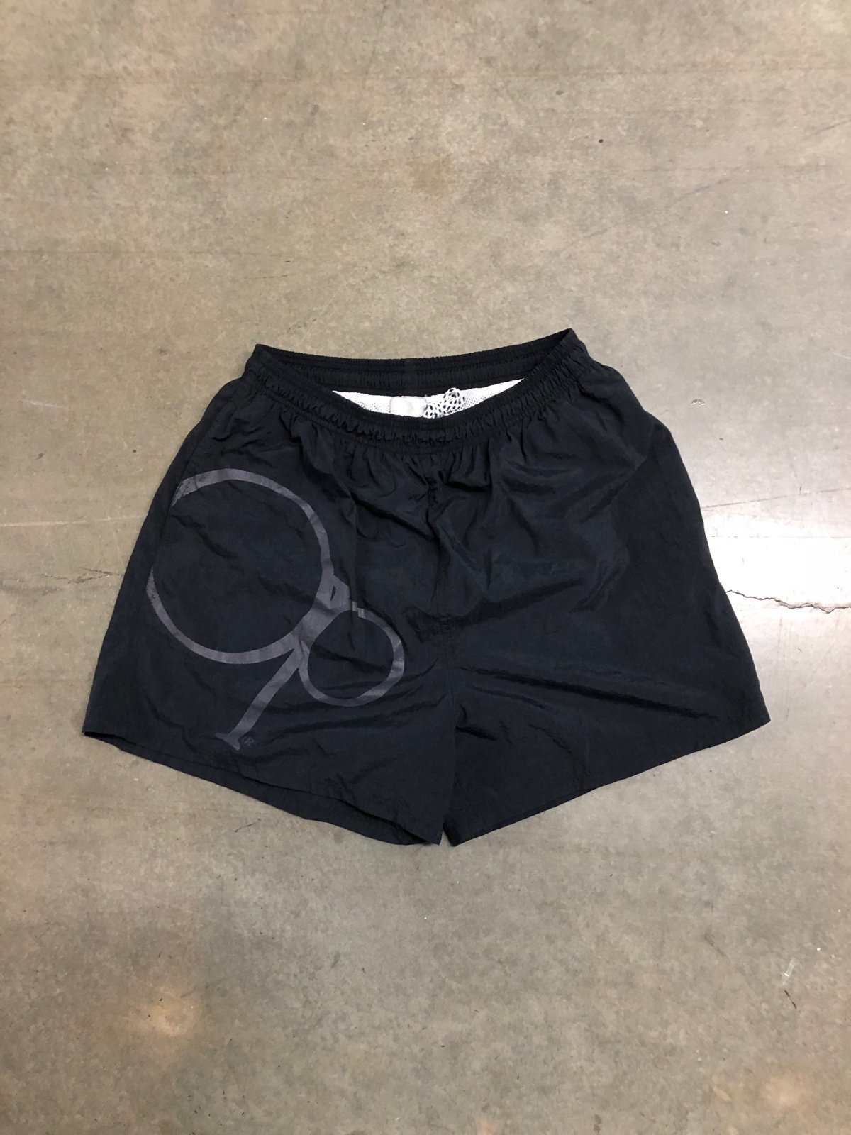 Vintage 90s Ocean Pacific Big Logo Print Volleyball Beach Swim Shorts Mens Large