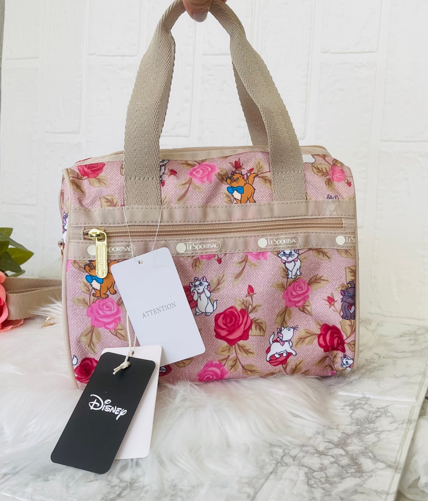Disney Aristocats x LeSportsac Small Tote Lightweight Crossbody Bag NWT