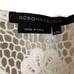 BcbgMaxazria womans grey & white Paisley no button vest with lace back size L/XL
