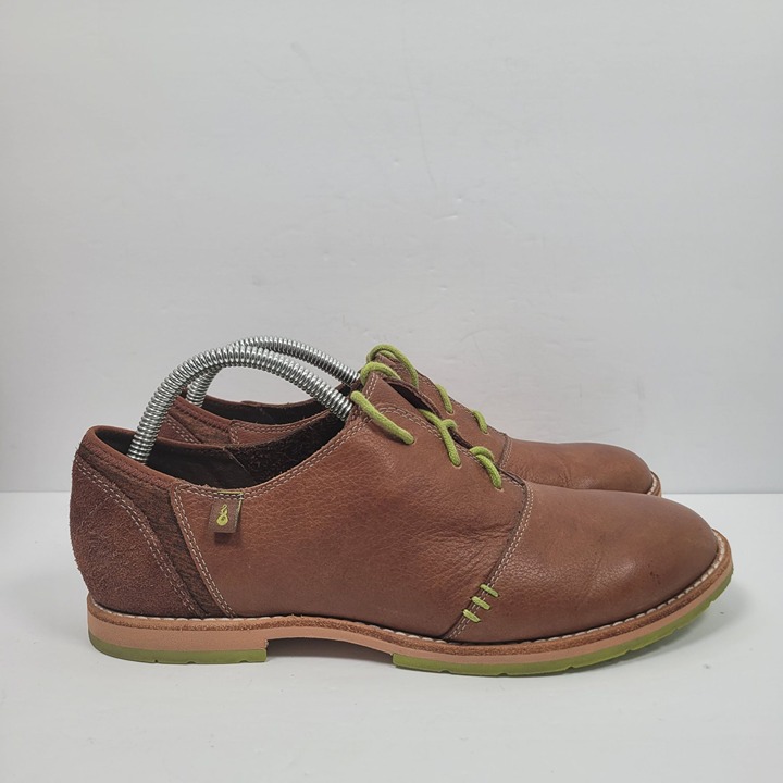 Ahnu Men's Brown Leather Casual Oxford Shoes F8014G US Size 8