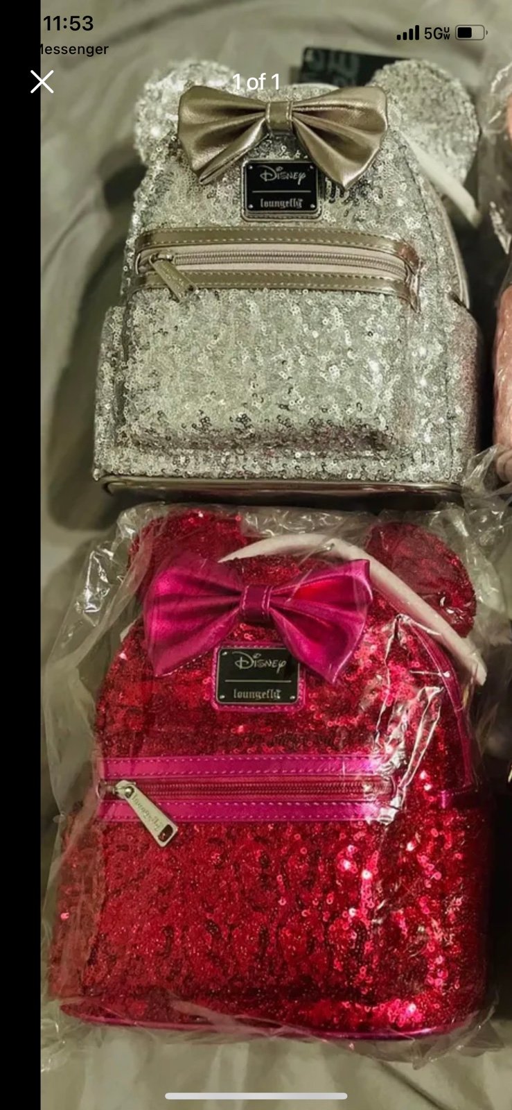 Loungefly sequins backpacks