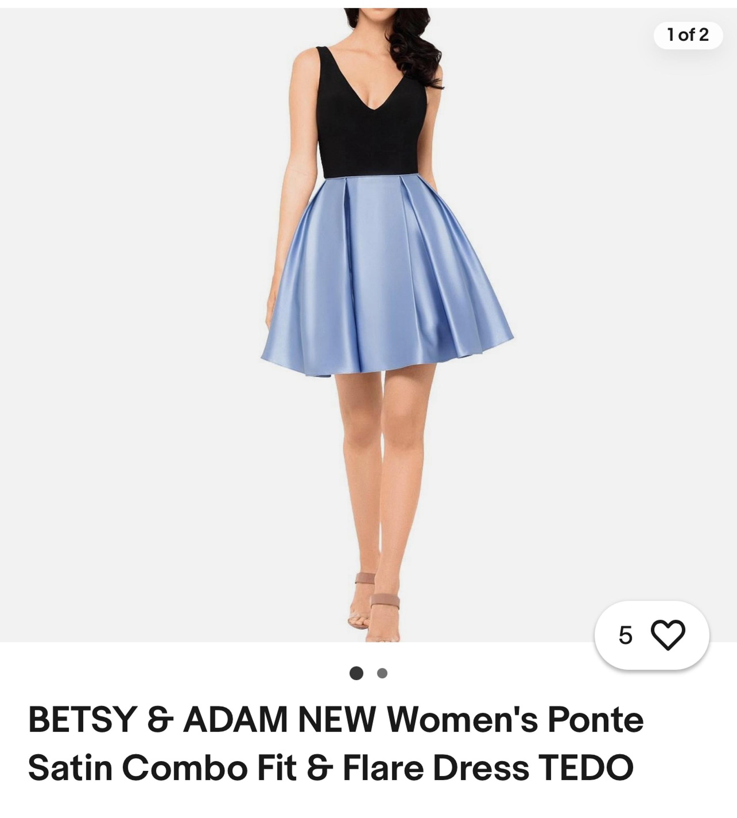 Betsy & Adam Fit and Flare Formal Dress (S)