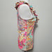 Lauren Ralph Lauren Pink Paisley Ruffle Sleeveless Vneck Top Size Medium