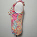 Lauren Ralph Lauren Pink Paisley Ruffle Sleeveless Vneck Top Size Medium