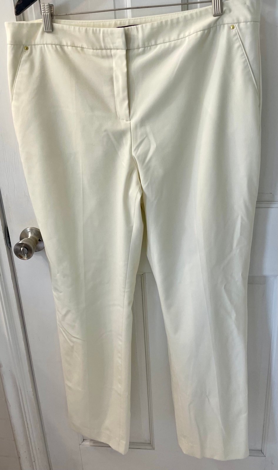Dana Buchman Cream trousers lined size 16 classic pants