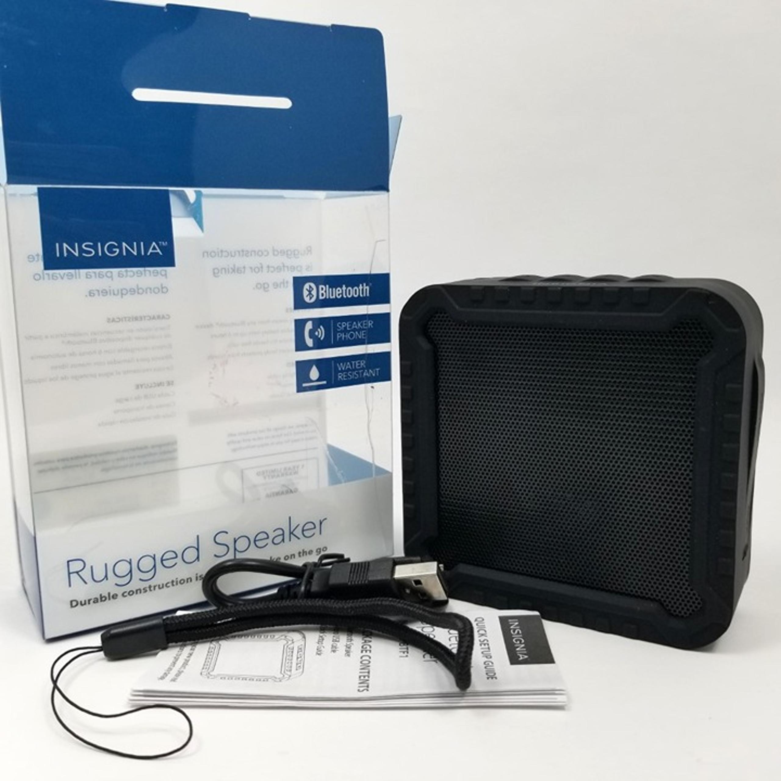 INSIGNIA Rugged Portable Bluetooth Speaker NS-CSPBTF1-BK - Black
