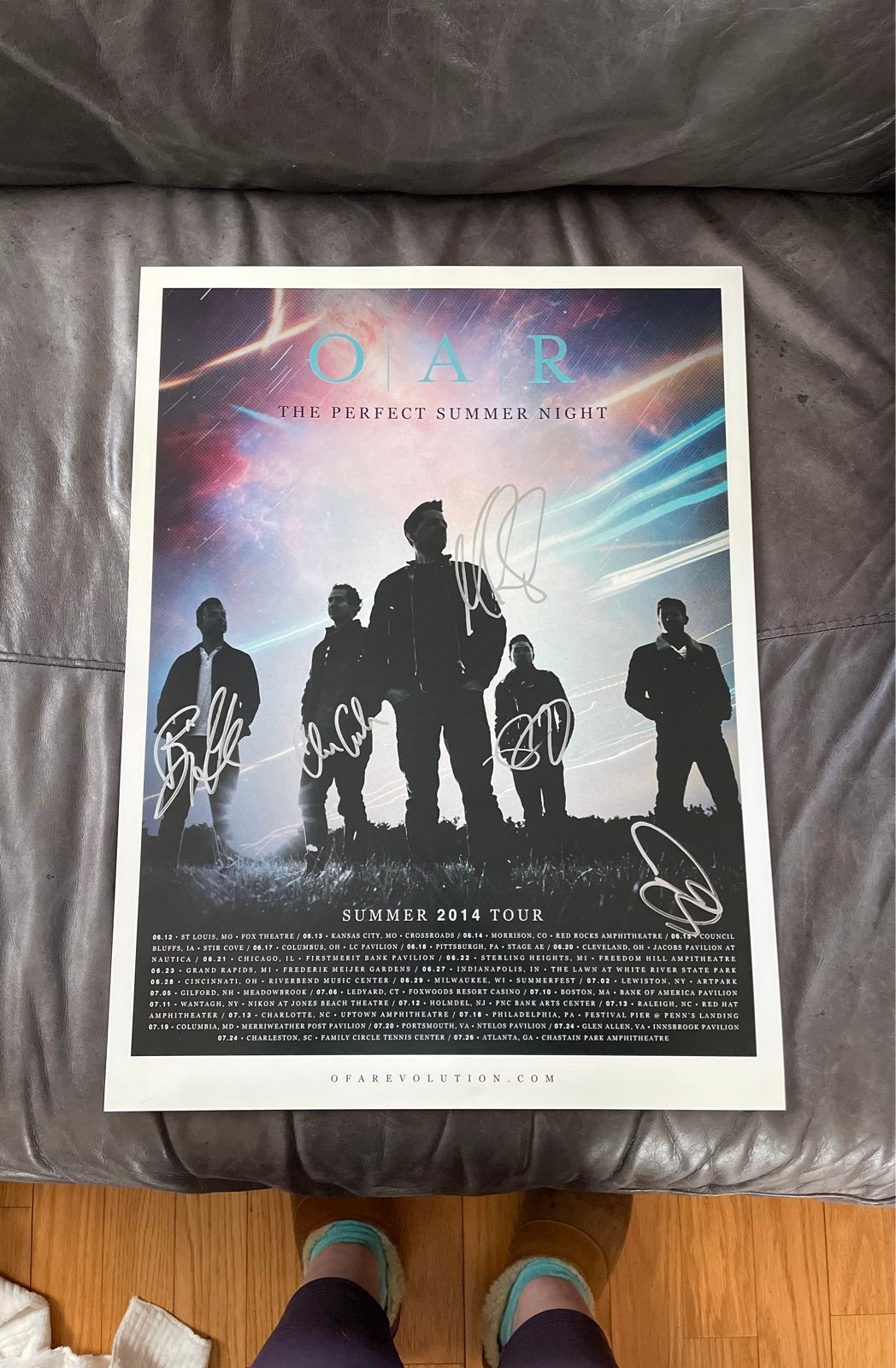 Autographed O.A.R. Summer 2014 poster