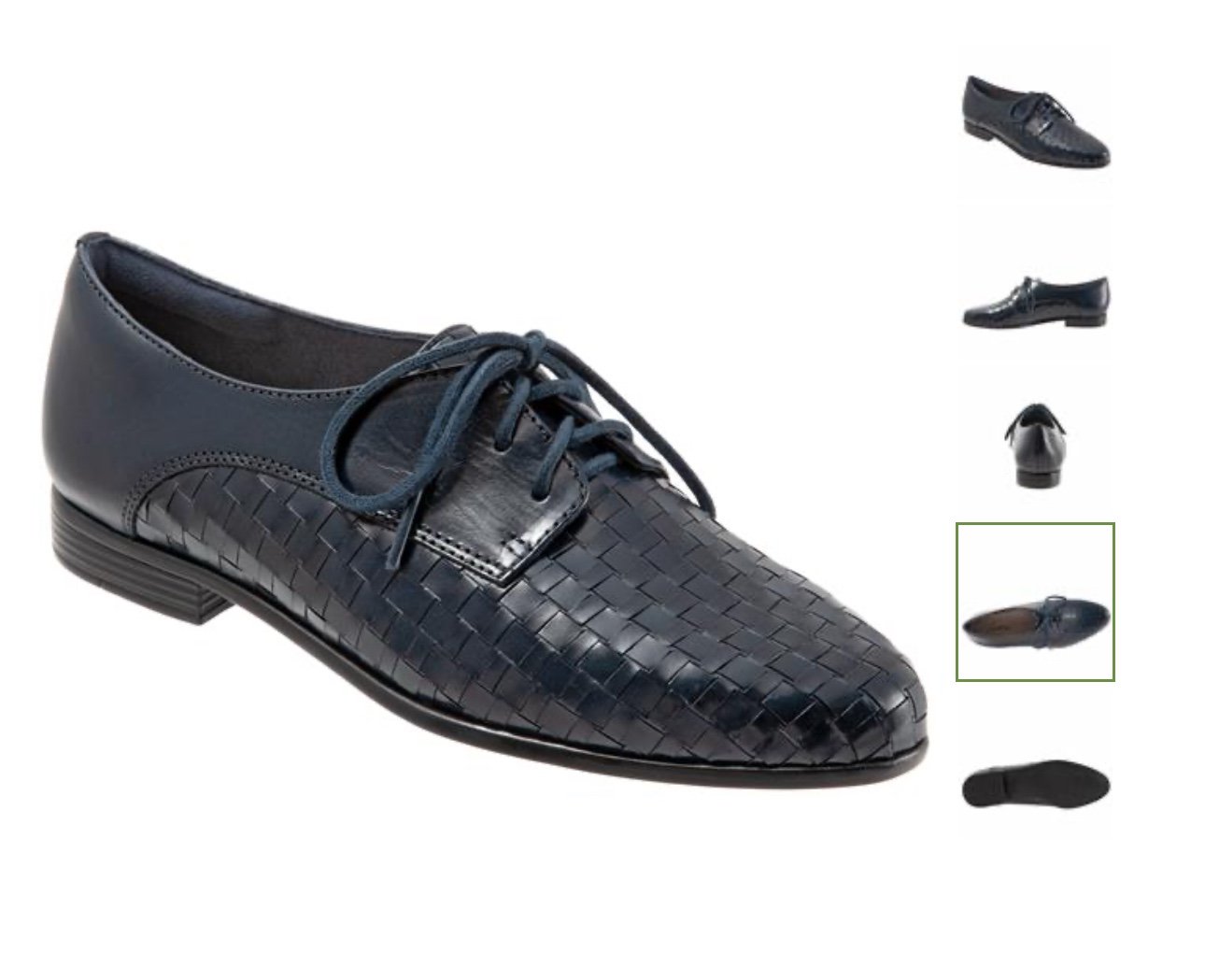 Trotters Lizzy Women's Brown Woven Lace-up Leather Shoes Dress Oxford 9.5 NEW!