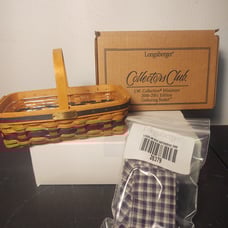 Longaberger Collectors Club JW Collection Miniature Gathering Basket